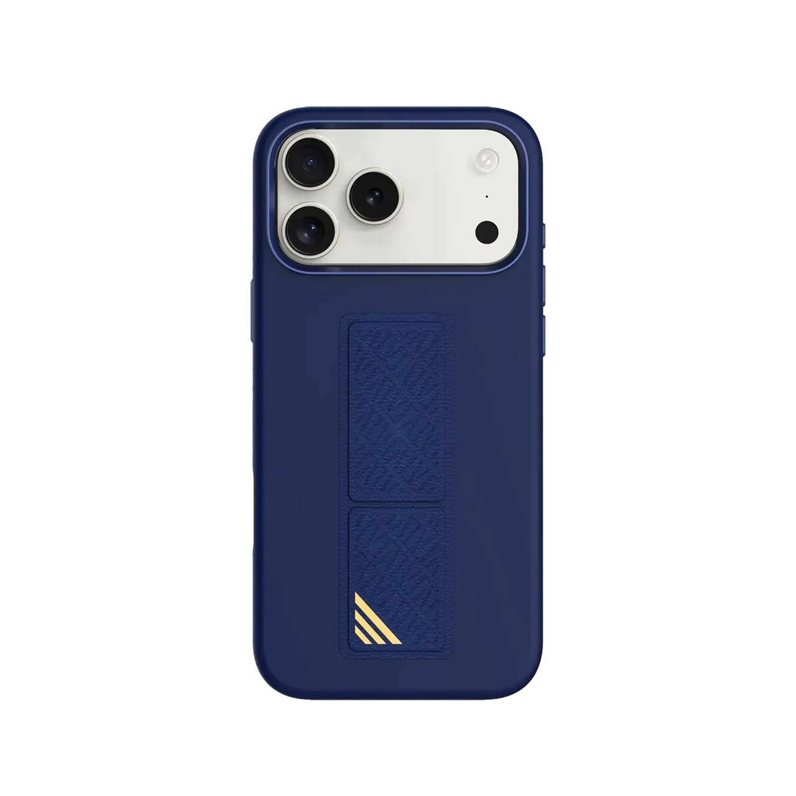 Levelo Morphix Silicone Case With Leather - iPh17 Pro Blue LEVELO